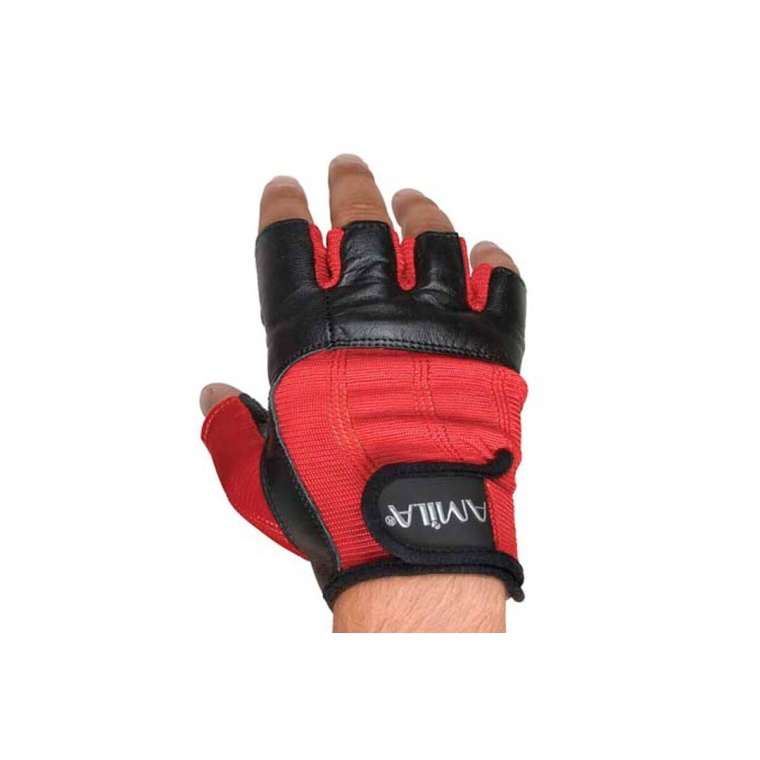 Amila Weight Lifting Gloves Red - Γάντια Άρσης Βαρών