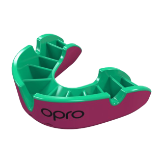 Opro Silver Adult Pink / Green - Προστατευτική Μασέλα