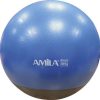 Μπάλα Γυμναστικής Amila Gymball 65cm Μπλε με Βάρος Στην Βάση 48445 -
