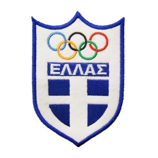 Κεντητό Σηματάκι - Ελληνική Σημαία Ολυμπιακοί Κύκλοι