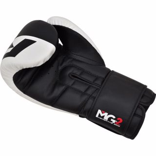 RDX S4 Leather Sparring Boxing Gloves - black