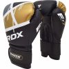 RDX f7 EGO Boxing Gloves - black/gold