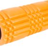 AMILA Foam Roller Plexus Φ14x33cm Πορτοκαλί/Μαύρο