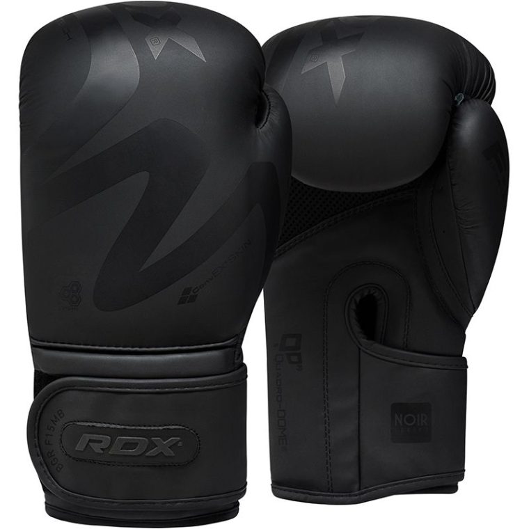 RDX BOXING GLOVE F15 MATTE BLACK - rdx black training boxing gloves 1 5 8