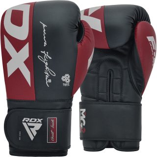 Fitness house Περιστέρι - rdx f4 boxing sparring gloves hook loop maroon 1 1