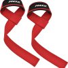 RDX GYM SINGLE STRAP RED PLUS - rdx w1 weight training wrist straps red 2
