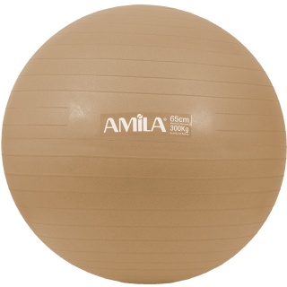 Μπάλα Γυμναστικής AMILA GYMBALL 65cm Χρυσή Bulk