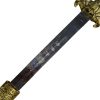 Παραδοσιακό Wushu Σπαθί Σκληρό Τσούμπα Νυχτερίδα Μαύρο/Χρυσαφί
