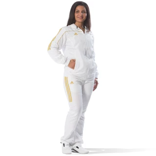Αθλητική Φόρμα Adidas TEAM Άσπρη/Χρυσαφί – TR40