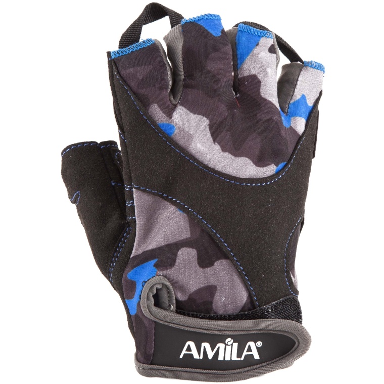 Γάντια Άρσης Βαρών AMILA Amara Lycra CamoBlue S