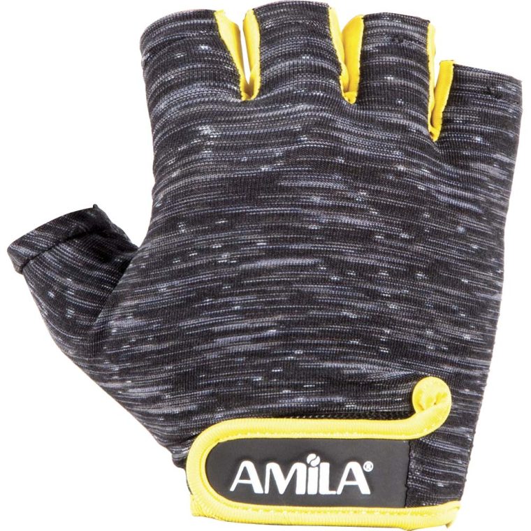 Γάντια Άρσης Βαρών PE Lycra Κίτρινο XL