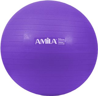 Μπάλα Γυμναστικής AMILA GYMBALL 55cm Μωβ