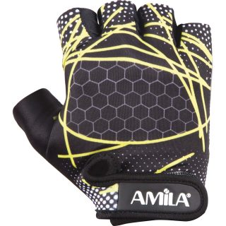 Γάντια Άρσης Βαρών AMILA Amara Lycra Κίτρινο L