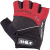 Γάντια Άρσης Βαρών AMILA Amara Lycra Μαύρο/Κόκκινο M