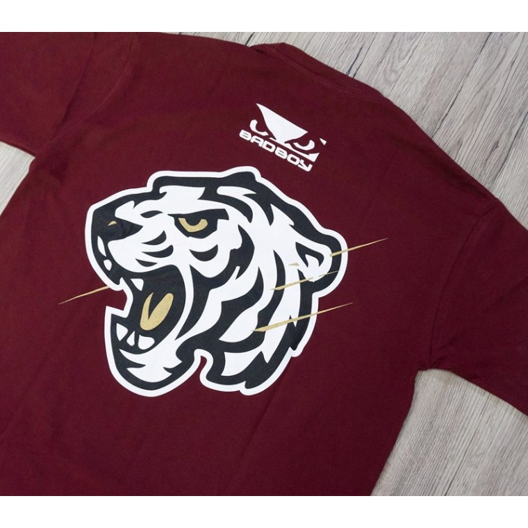 BAD BOY tiger Tshirt -burgundy
