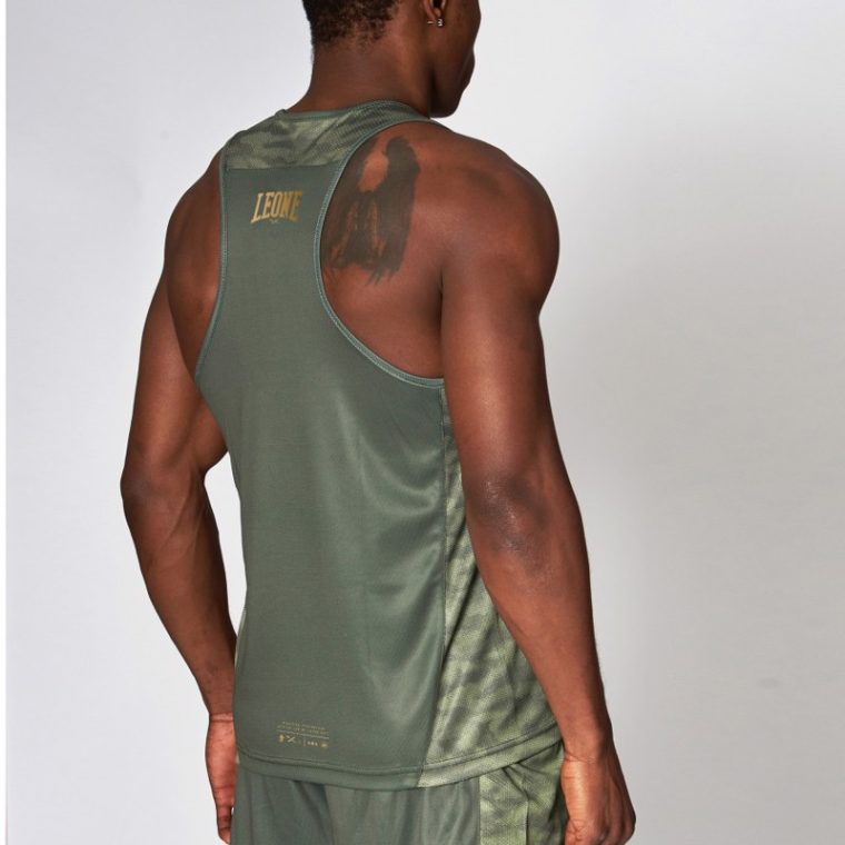 LEONE EXTREME 3 BOXING SINGLET-GREEN