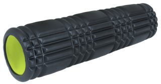 AMILA Foam Roller Plexus 45 Φ14x45cm Μαύρο/Λάιμ