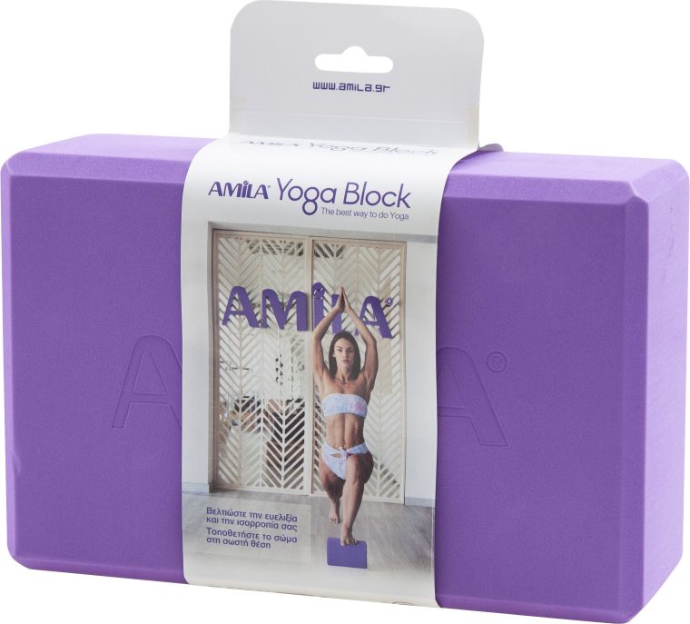 Τούβλο Yoga AMILA Brick Μωβ