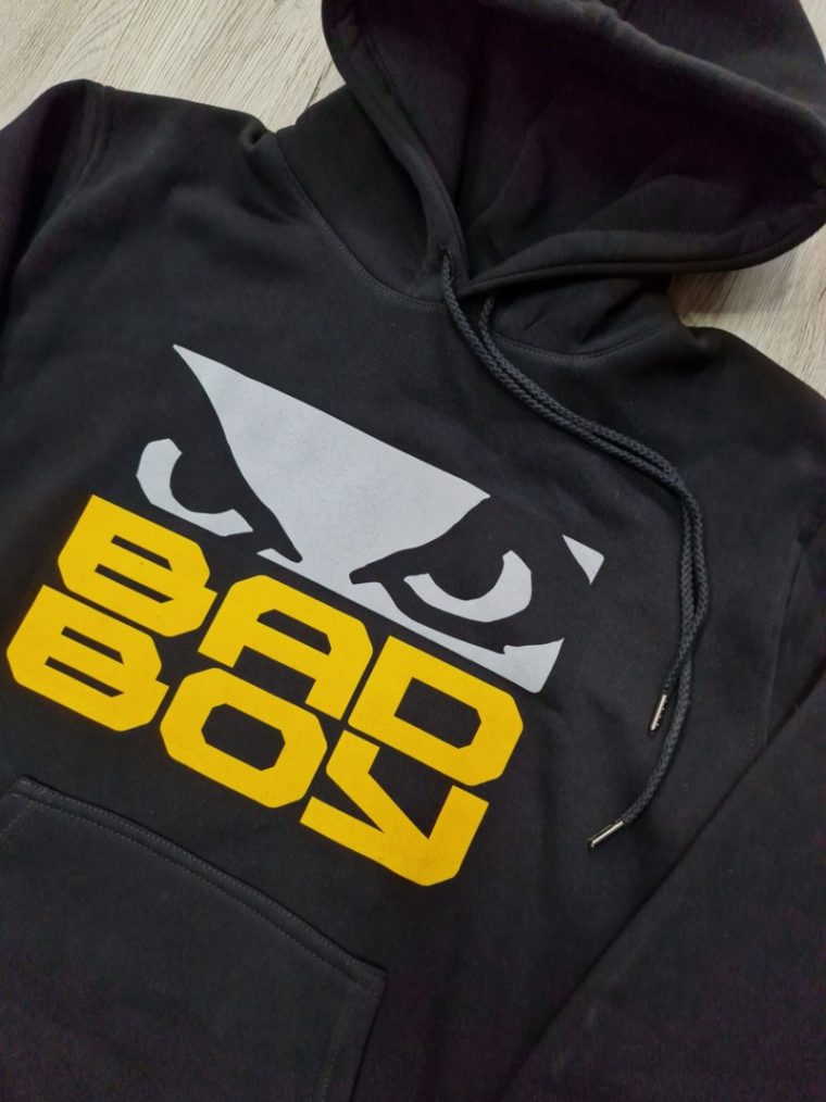 BAD BOY Logo yellow ΦΟΥΤΕΡ ΚΟΥΚΟΥΛΑ - black