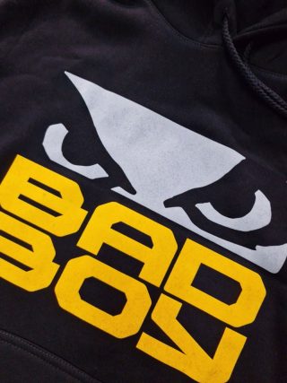 BAD BOY Logo yellow ΦΟΥΤΕΡ ΚΟΥΚΟΥΛΑ - black