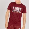 LEONE T-Shirt LOGO - Bordeuax