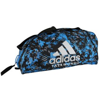 Αθλητική Τσάντα Adidas COMBAT TAEKWONDO Πλάτης Μπλε Καμουφλάζ / Ασημί - adiACC058