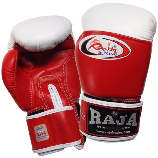Πυγμαχικά Γάντια RAJA Γνήσιο Δέρμα - RBGV-1 με Velcro COMPETITION